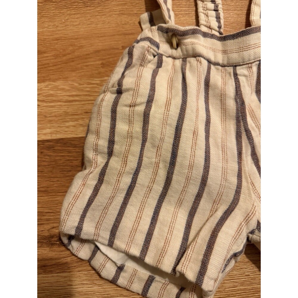Pepa‎ London Baby Suspender Shorts 2Y Beige Striped Classic European Style - Picture 3 of 7